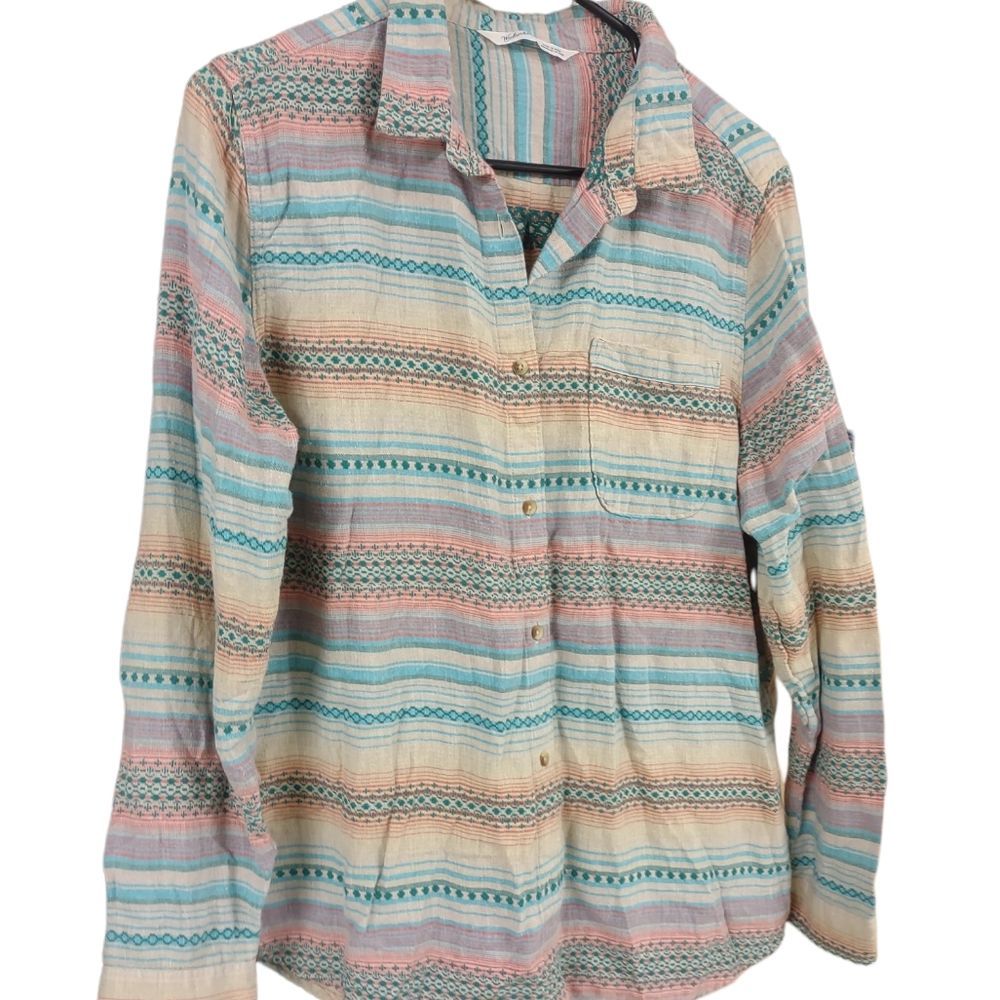 Woolrich Multicolor Striped Button Down Shirt - image 5